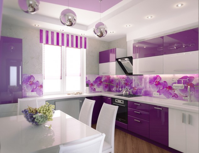 6 purple 634x488 Stunningly Beautiful Purple Kitchen Designs