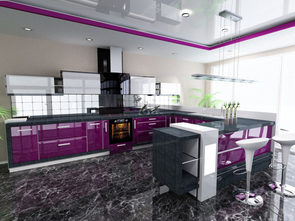 Stunningly Beautiful Purple Kitchen Designs addcb fc ae babddlarge Stunningly Beautiful Purple Kitchen Designs