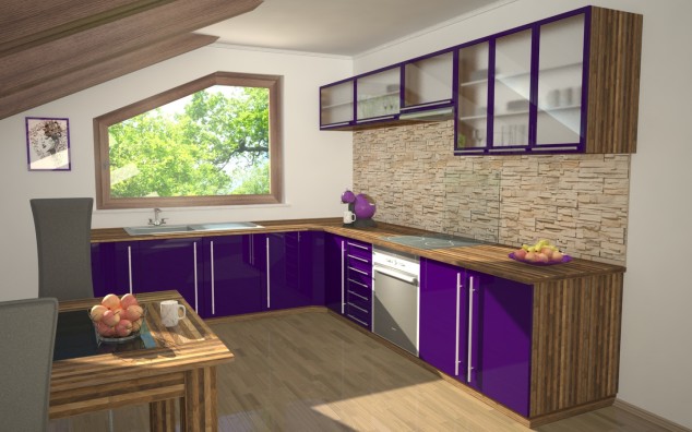 magnificent purple remodeling kitchen ideas 634x396 Stunningly Beautiful Purple Kitchen Designs