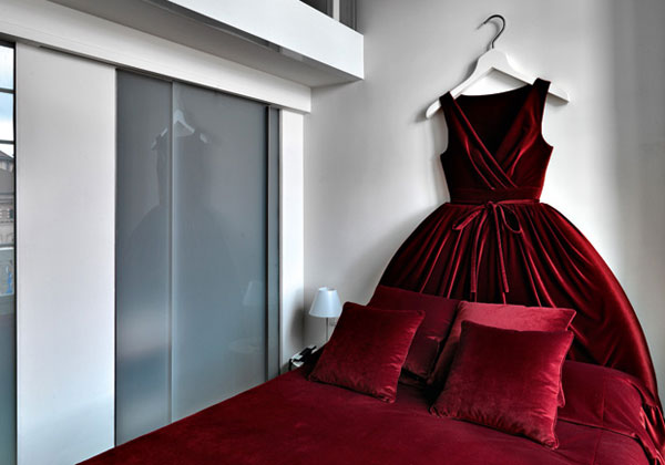 19 Cool And Unique Headboard Designs 08 b design hotel 19 Cool And Unique Headboard Designs