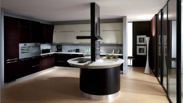 0cbdce03509c22ee9467cda4db307aaa 634x357 22 Outstanding Contemporary Kitchen Island Designs