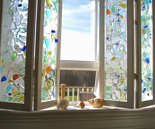 AD Colored Glass Home Decor 18 17 Creative DIY Home Decorations With Colored Glass and Sea Glass