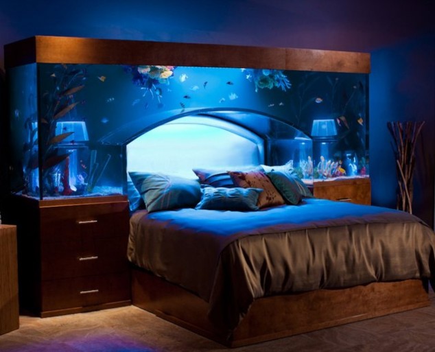 Aquarium Bed 473 634x513 19 Cool And Unique Headboard Designs