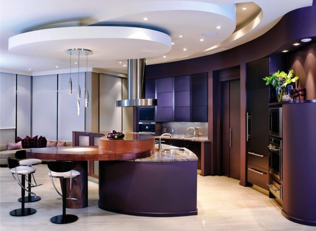 22 Outstanding Contemporary Kitchen Island Designs Open Contemporary Kitchen Design 1 634x463 22 Outstanding Contemporary Kitchen Island Designs