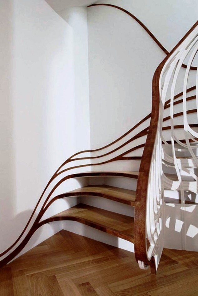 Stair Railing Decorations 634x949 16 Unique & Creative Staircase Designs That Will Leave You Speechless