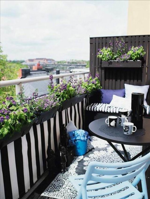 20 Small Cute Balcony Designs You Will Adore 830 630x838 20 Small Cute Balcony Designs You Will Adore