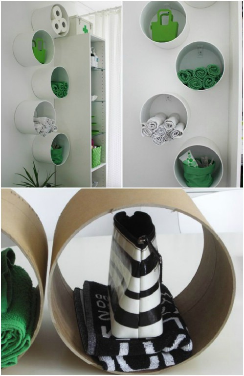 10 shelving 19 Totally Unexpected PVC Pipe Organizing and Storage Ideas