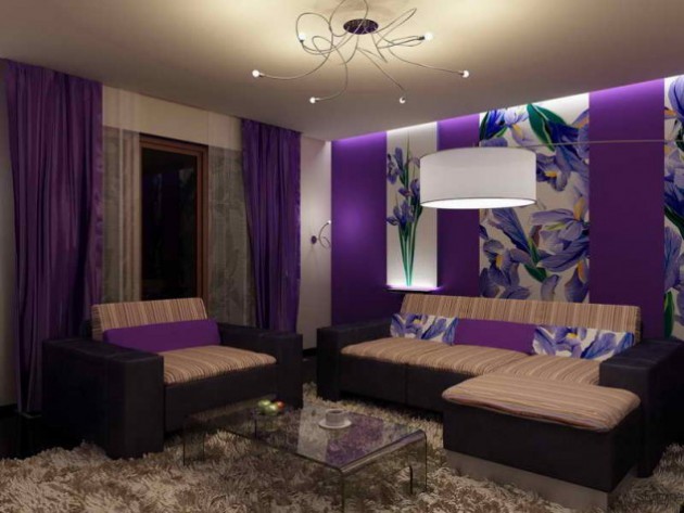 110 630x473 16 Stunning Purple Living Room Design Ideas