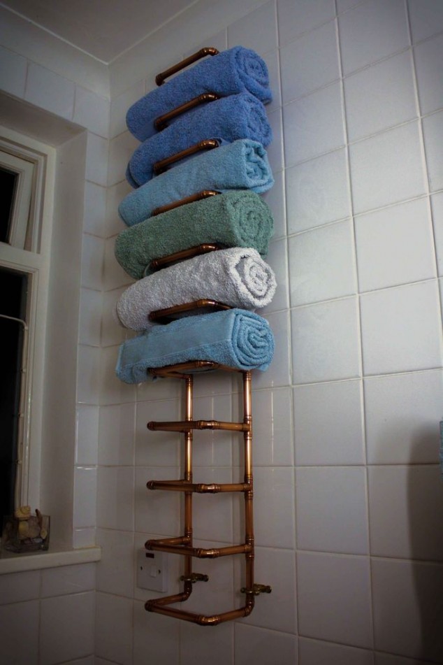21 Functional Metal Pipe DIY Ideas Youve Never Thought Of 15 Bathroom Storage Solutions and Organization Tips 5 634x951 21 Functional Metal Pipe DIY Ideas Youve Never Thought Of