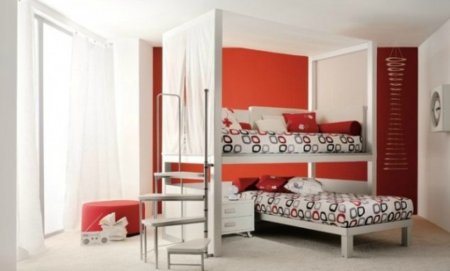 AI Kids Shared Bedroom 10 634x383 21 Of The Most Magical Kids Bedroom Design Ideas