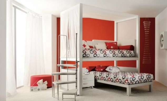 21 Of The Most Magical Kids Bedroom Design Ideas AI Kids Shared Bedroom 10 634x383 21 Of The Most Magical Kids Bedroom Design Ideas