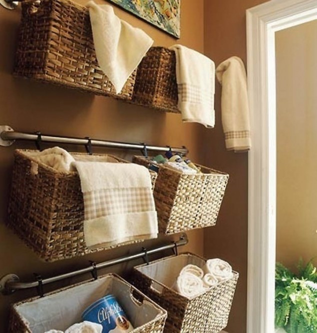 18 Creative & Useful DIY Storage Ideas for Tiny Bathrooms Aksessuary dlya vannoj komnaty 2 634x666 18 Creative & Useful DIY Storage Ideas for Tiny Bathrooms