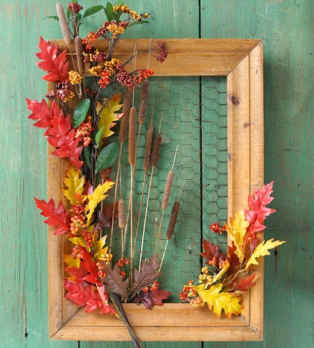 Autumn Decorations1 620x688 15 Must See DIY Fall Inspired Home Decorations With Leaves