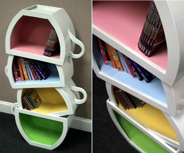 Bookshelf cup 21+ Brilliant Bookshelves That Will Awaken The Bookworm In You