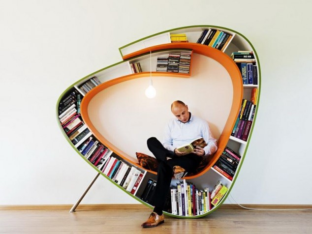 Owesome Bookshelf Plans3 634x476 21+ Brilliant Bookshelves That Will Awaken The Bookworm In You