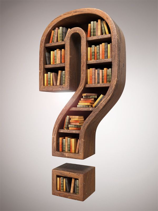 Question mark image 4 21+ Brilliant Bookshelves That Will Awaken The Bookworm In You