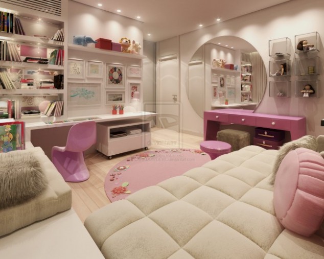 21 Of The Most Magical Kids Bedroom Design Ideas Super chambre dadolescent fille3 634x507 21 Of The Most Magical Kids Bedroom Design Ideas