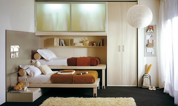 21 Of The Most Magical Kids Bedroom Design Ideas amusing stylish shared kids room in brown and white shared kids rooms from tumidei 618x368 21 Of The Most Magical Kids Bedroom Design Ideas