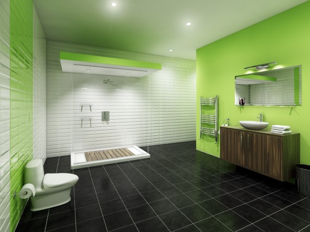 badrum slider 21 634x476 17 Fresh Green Bathroom Design Ideas For Your Private Heaven