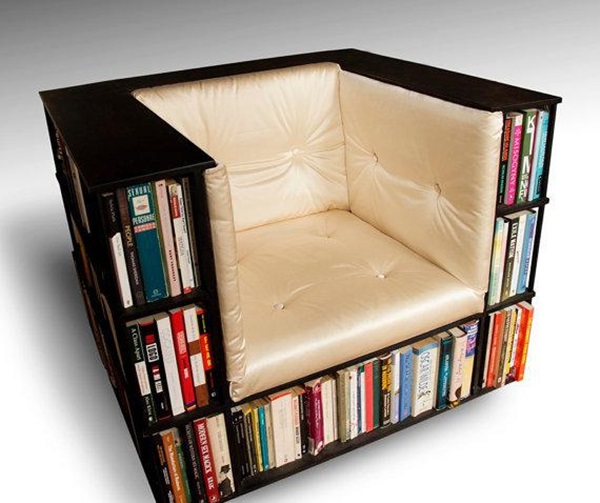 book shelf chair 21+ Brilliant Bookshelves That Will Awaken The Bookworm In You