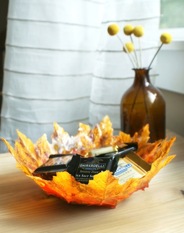 15 Must See DIY Fall Inspired Home Decorations With Leaves bowls leaf seventh vch8 15 Must See DIY Fall Inspired Home Decorations With Leaves