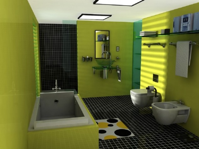 17 Fresh Green Bathroom Design Ideas For Your Private Heaven designing modern bathroom with green colors 634x475 17 Fresh Green Bathroom Design Ideas For Your Private Heaven