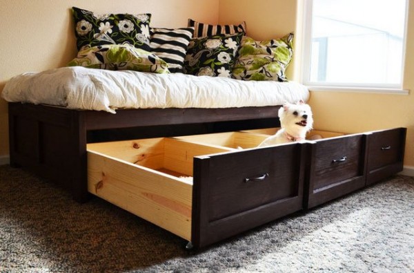 17 Multi functional Beds With Storage Design Ideas For Your Home exceptional bed frame storage plans hamYR 600x395 17 Multi functional Beds With Storage Design Ideas For Your Home
