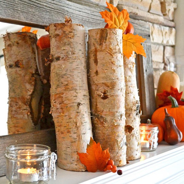 15 Must See DIY Fall Inspired Home Decorations With Leaves exciting fall mantel decor ideas 68 15 Must See DIY Fall Inspired Home Decorations With Leaves