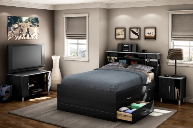17 Multi functional Beds With Storage Design Ideas For Your Home fabriquer une tete de lit en bois avec rangement 634x423 17 Multi functional Beds With Storage Design Ideas For Your Home
