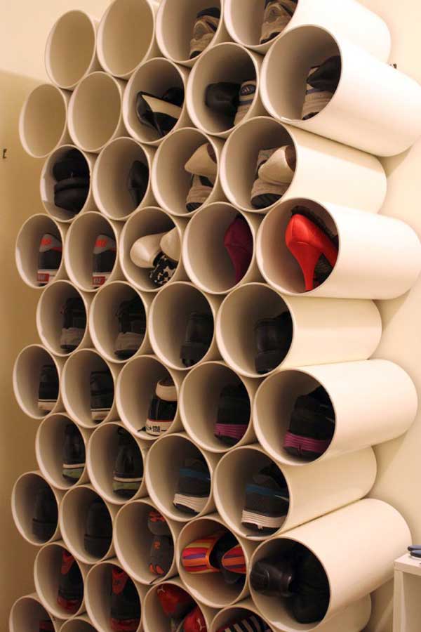 shoe storage ideas woohome 10 16 The Most Inventive DIY Shoe Storage Hacks