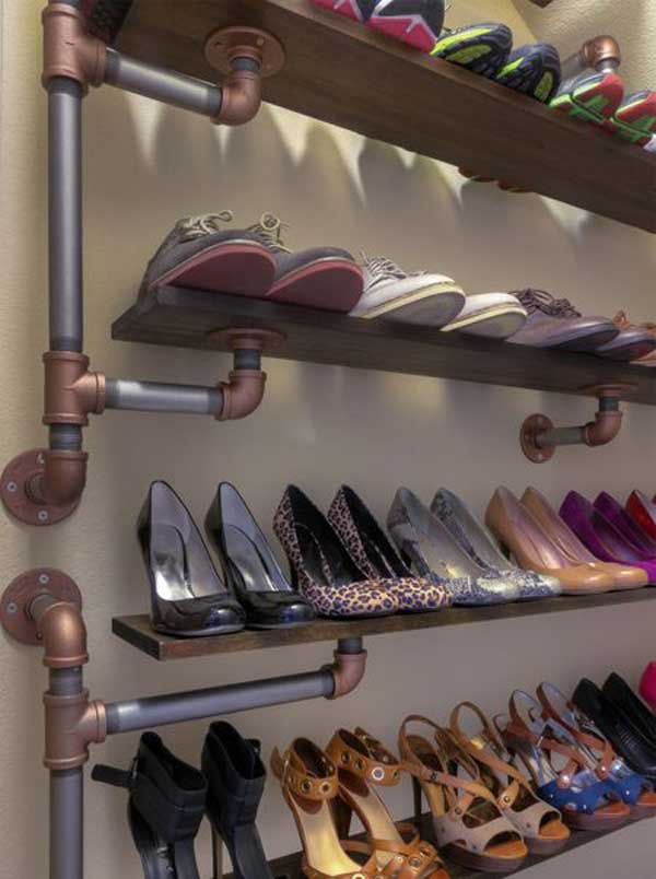 shoe storage ideas woohome 13 16 The Most Inventive DIY Shoe Storage Hacks
