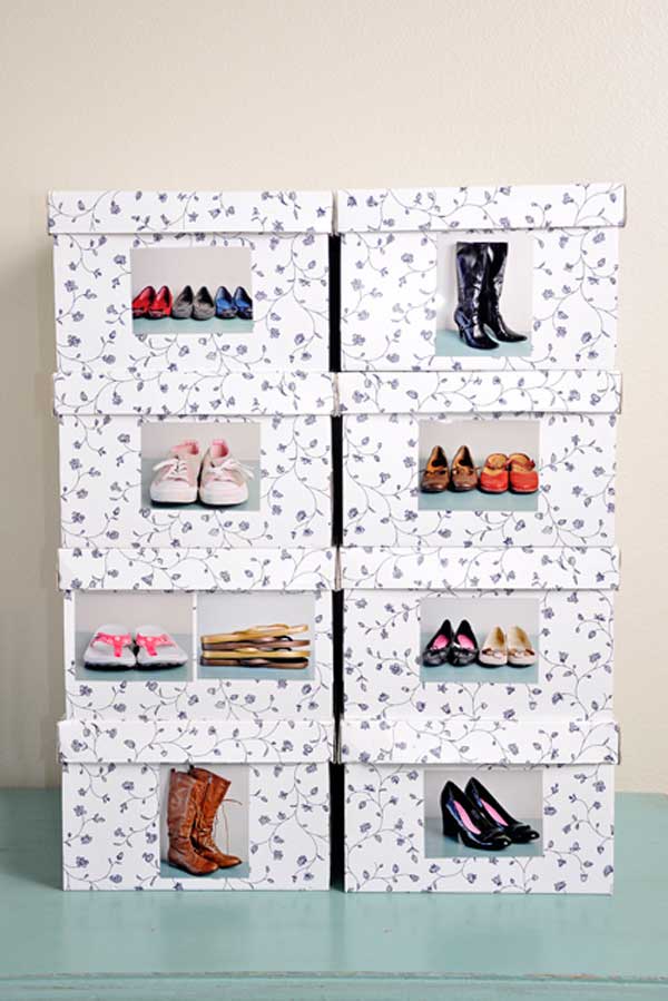 shoe storage ideas woohome 3 16 The Most Inventive DIY Shoe Storage Hacks