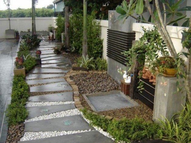viale con lastre grandi 25 Stunning Design Ideas For A Charming Garden Path