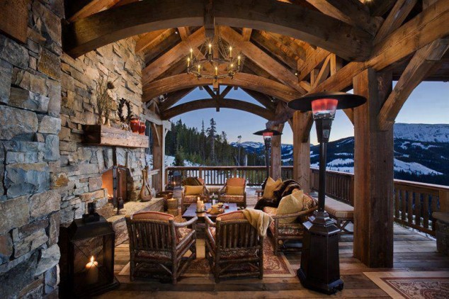 Rustic covered patio ideas are widely used nowadays 634x422 16 Awe Inspiring Rustic Patios That Will Be Your Favorite Escape For Sure