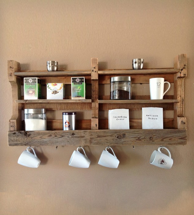 coffeeshelf 1 634x704 Youll Stop Throwing Old Wine Crates Immediately After Seeing These 17 Innovations