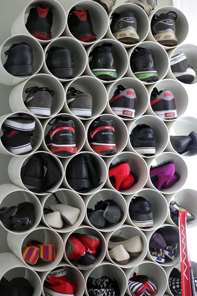 shoe storage 15 634x951 Unique Ideas How to Declutter Your Home With Little Struggle and In no Time