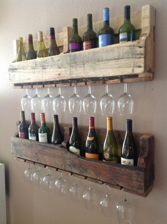 verre pour chaque bouteille 634x849 16 The Most Creative Ways To Recycle Wooden Pallet