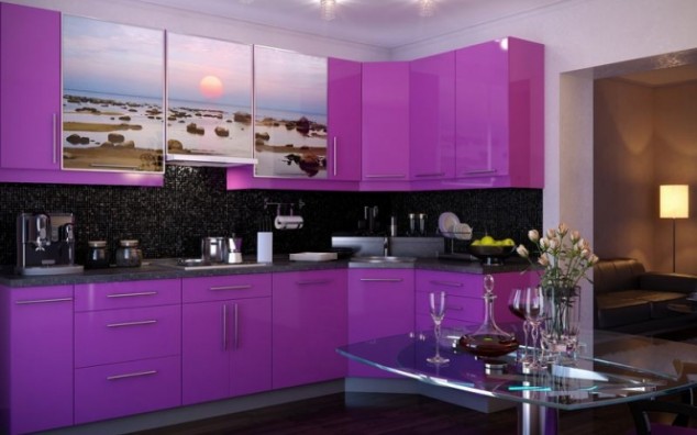 3059 modern purple kitchens 2015 665x415 634x396 14 Ideas For Modern Colorful Kitchen Décor