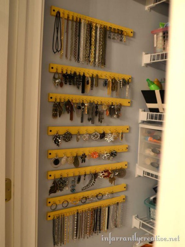 13 Highly Efficient Organizing Tips and Hints for Your Home. Pallets Wooden Up Cycled Jewelry Hangers 13 Highly Efficient Organizing Tips and Hints for Your Home.