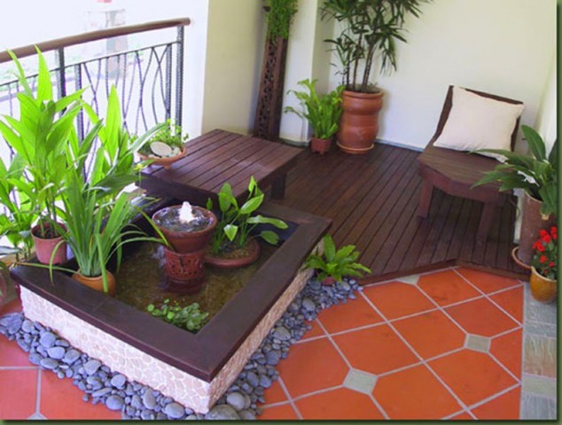 Make Your Balcony Look More Beautiful With These 15 Lovable Mini Gardens The Balcony Terace Ideas with Small Garden 634x479 Make Your Balcony Look More Beautiful With These 15 Lovable Mini Gardens