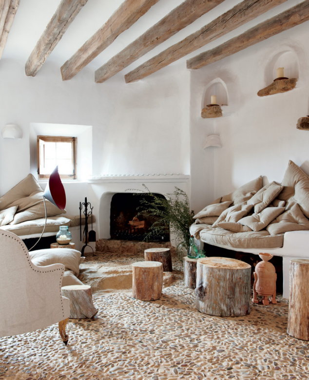15 Gorgeous Ideas How To Use Pebbles In Your Home Decoration The Pillow Room 634x780 15 Gorgeous Ideas How To Use Pebbles In Your Home Decoration
