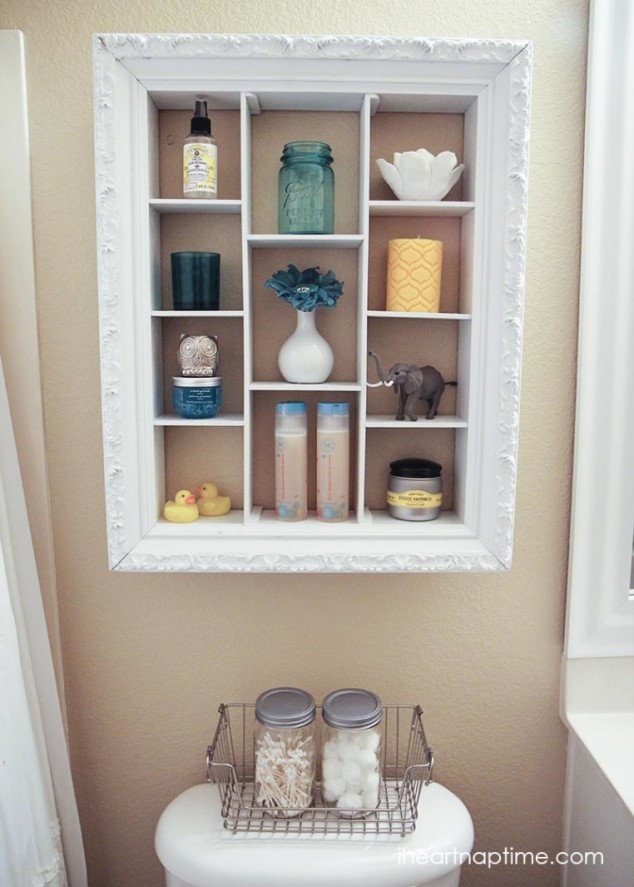 12 Absolutely Adorable Shelves You Can Include In Your Home Décor bathroom decor ideas DIY as bathroom color ideas mixed with another magnificent furnishings for your Bathroom ideas 160 762x1066 634x887 12 Absolutely Adorable Shelves You Can Include In Your Home Décor
