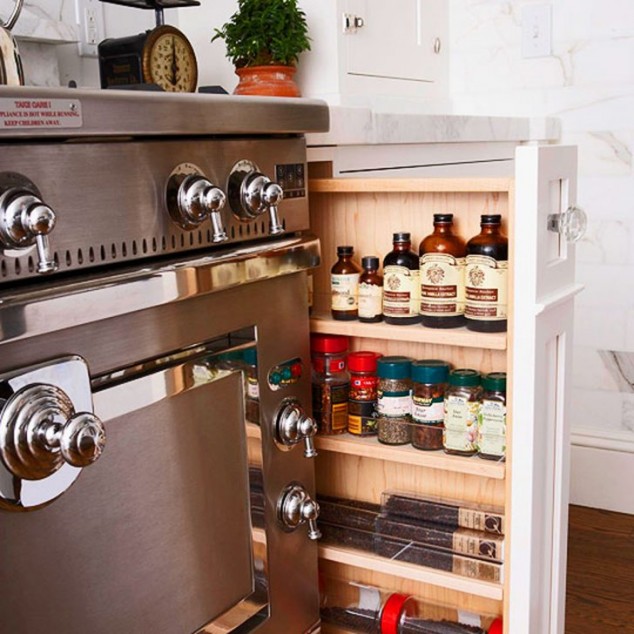15 Ideas How To Maximize And Creatively Arrange The Space In Your Small Kitchen classic smart kitchen furnishing and transformations plans in pink 634x634 15 Ideas How To Maximize And Creatively Arrange The Space In Your Small Kitchen