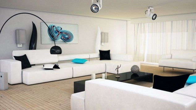 15 Everlasting Black And White Combination Ideas For The Living Room contemporary black white interior inspirations cool black and white living room inspirations 634x357 15 Everlasting Black And White Combination Ideas For The Living Room