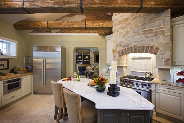 kitchen photography 03 634x423 Feel the Warmth of Rustic Kitchen Designs with Stones and Wood