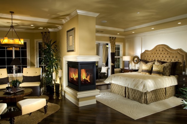 shutterstock 118129444 634x421 15 Elegant And Inspiring Master Bedroom Fireplace Ideas