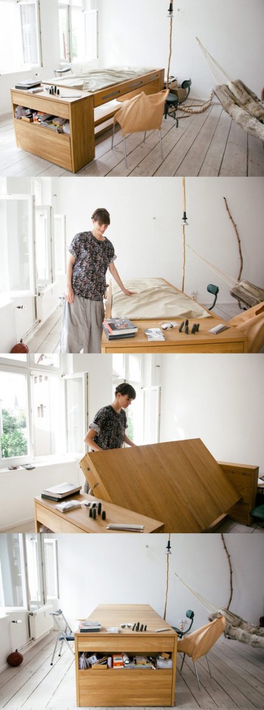 15 Original Space Saving Beds Show How Much Space A Single Piece Of Furniture Can Save workspace designrulz 2 382x1024 15 Original Space Saving Beds Show How Much Space A Single Piece Of Furniture Can Save