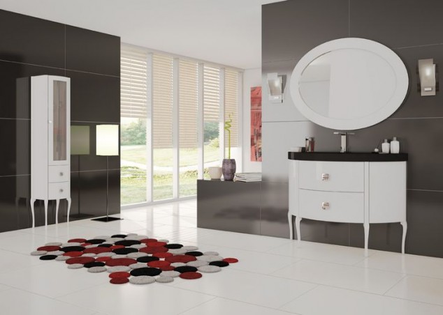 12 Striking Rugs That Will Embellish Your Bathroom 1f480543a1966414e7229463f26271c5 634x452 12 Striking Rugs That Will Embellish Your Bathroom