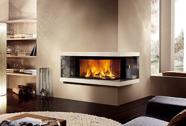 55a2b151576465dafde91216175440e6 15 Ultra Modern Two Sided Fireplaces That Make A Real Wow Addition In Your Home