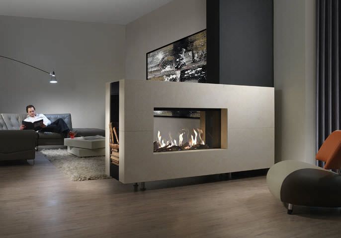 98e0bc3409c0bec8d0fa2427c1cde070 15 Ultra Modern Two Sided Fireplaces That Make A Real Wow Addition In Your Home